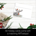 Load image into Gallery viewer, Boho Moose Blessings Christmas 12 Pack
