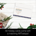 Load image into Gallery viewer, Jerusalem Mosaic Menorah Hanukkah 12 Pack
