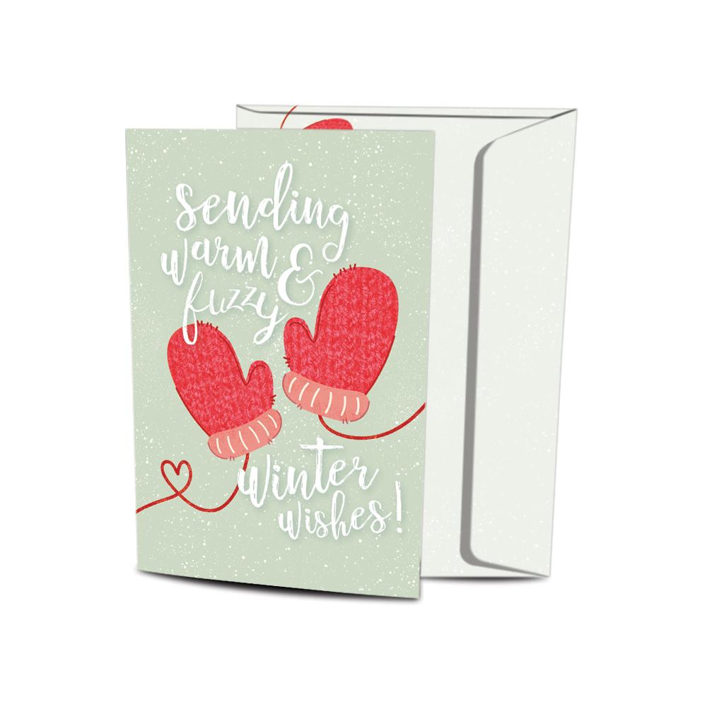Fuzzy Mittens Holiday 12 Pack