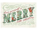 Load image into Gallery viewer, Merry Little Christmas Drawn Christmas 12 Pack
