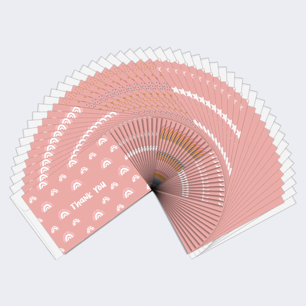 Pink Rainbow Baby Shower 48 Pack