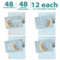 Load image into Gallery viewer, Blue Elephant Baby Shower 48 Pack
