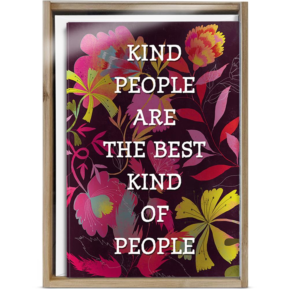 Kind People 4x6 Thank You Bamboo Box Notecard Sets