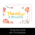 Load image into Gallery viewer, Thanks a Million 4x6 Thank You Bamboo Box Notecard Sets
