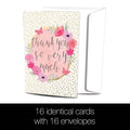 Load image into Gallery viewer, Boho Thank You 4x6 Thank You Bamboo Box Notecard Sets
