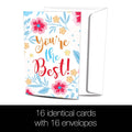 Load image into Gallery viewer, Best Thanks 4x6 Thank You Bamboo Box Notecard Sets
