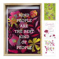 Load image into Gallery viewer, Kindness and Gratitude 4x6 Thank You Bamboo Box Notecard Sets
