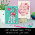 Load image into Gallery viewer, Thanks a Million 4x6 Thank You Bamboo Box Notecard Sets
