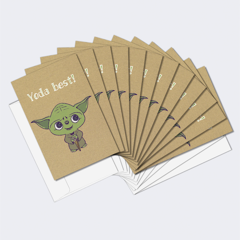 Yoda Best Thank You Notes 12 Pack