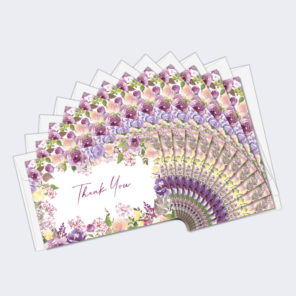 Purple Floral Wedding (TK61330) 12 Pack