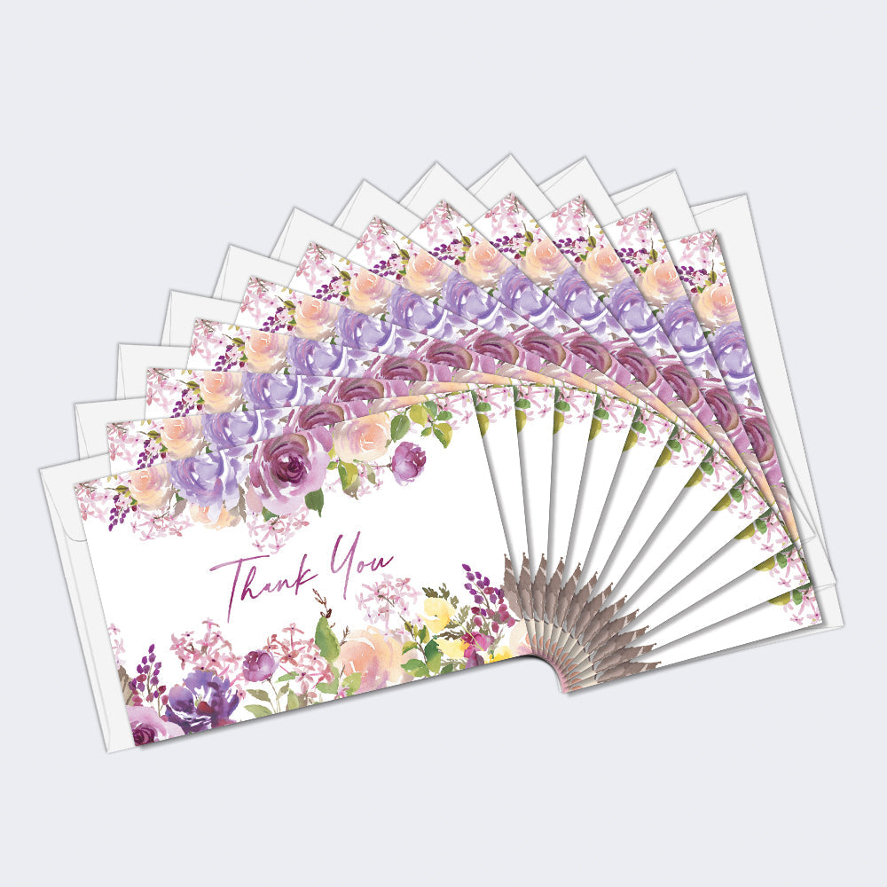 Purple Floral Wedding (TK61331) 12 Pack