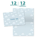 Load image into Gallery viewer, Blue Rainbow Baby Shower 1 12 Pack
