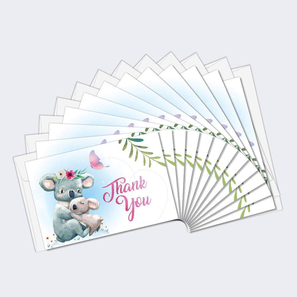 Pink Animals Baby Shower 4 12 Pack
