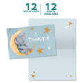 Load image into Gallery viewer, Blue Elephant Baby Shower 1 12 Pack
