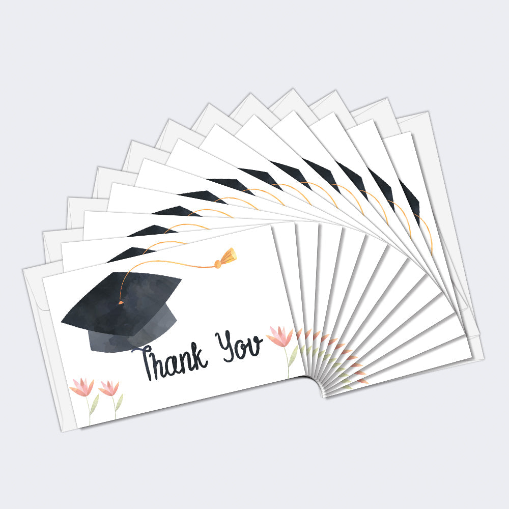 Watercolor Florals Graduation 1 12 Pack
