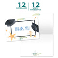Load image into Gallery viewer, Watercolor Stars Graduation 2 12 Pack

