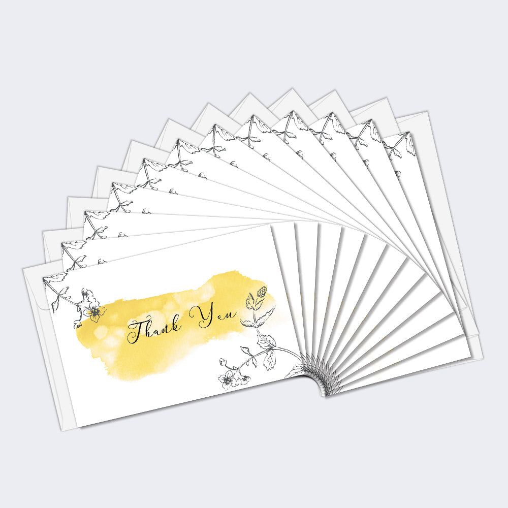 Gold Floral Sympathy 2 12 Pack