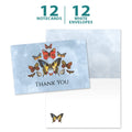 Load image into Gallery viewer, Blue Butterfly Sympathy 1 12 Pack
