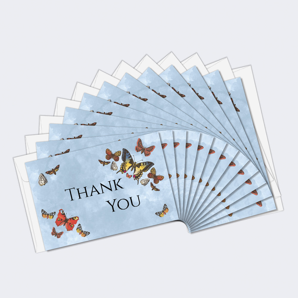 Blue Butterfly Sympathy 3 12 Pack
