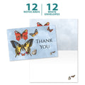 Load image into Gallery viewer, Blue Butterfly Sympathy 4 12 Pack
