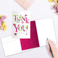 Load image into Gallery viewer, Flowery Thanks 12 Pack Thank You Notes
