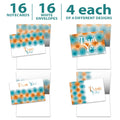 Load image into Gallery viewer, Orange and Teal General 16 Pack
