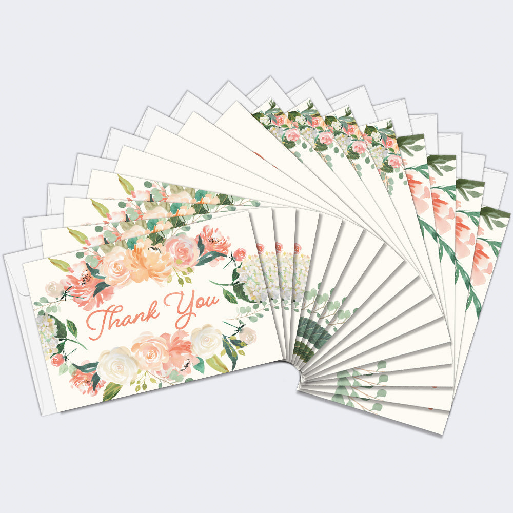 Pink Floral Wedding 16 Pack