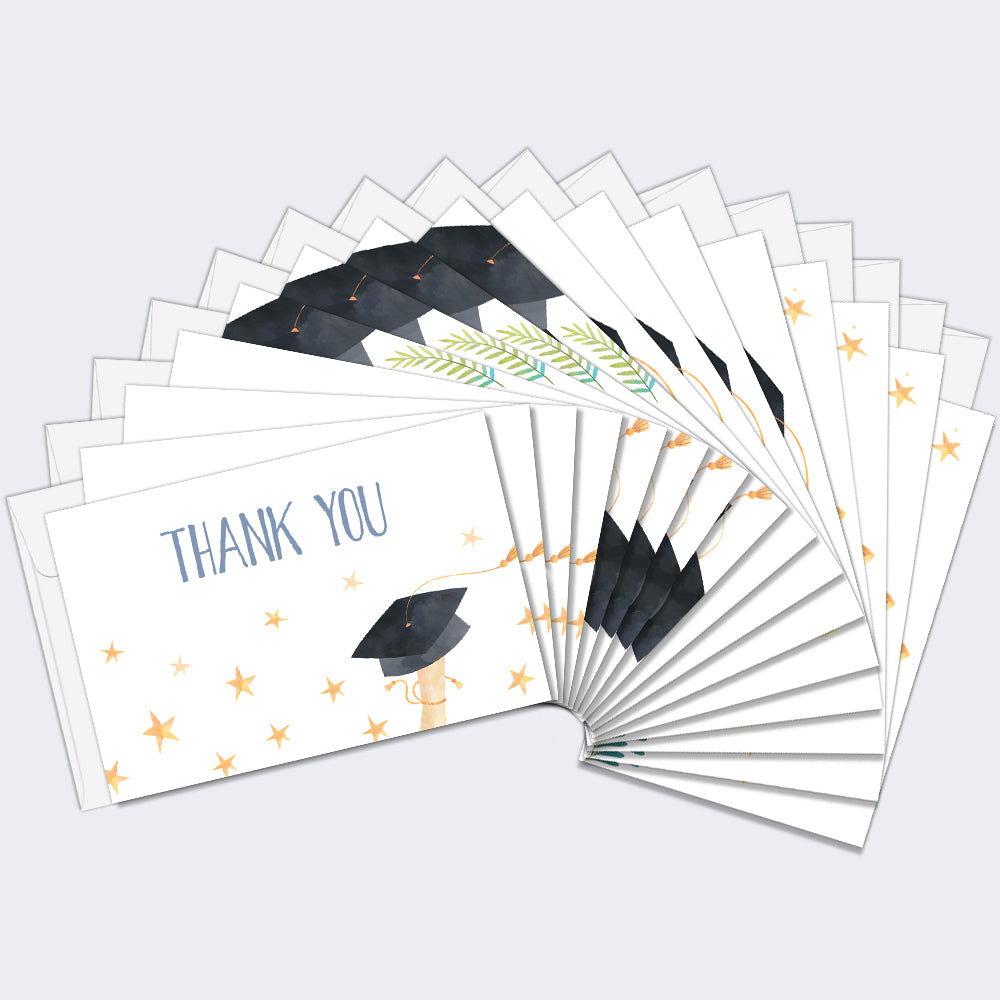 Watercolor Stars Graduation 16 Pack