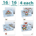 Load image into Gallery viewer, Blue Butterfly Sympathy 16 Pack
