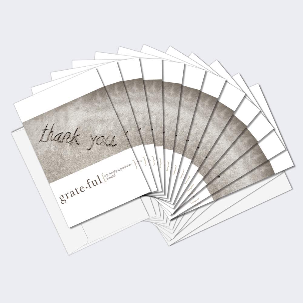 Grateful Thank You Cards 12 Pack