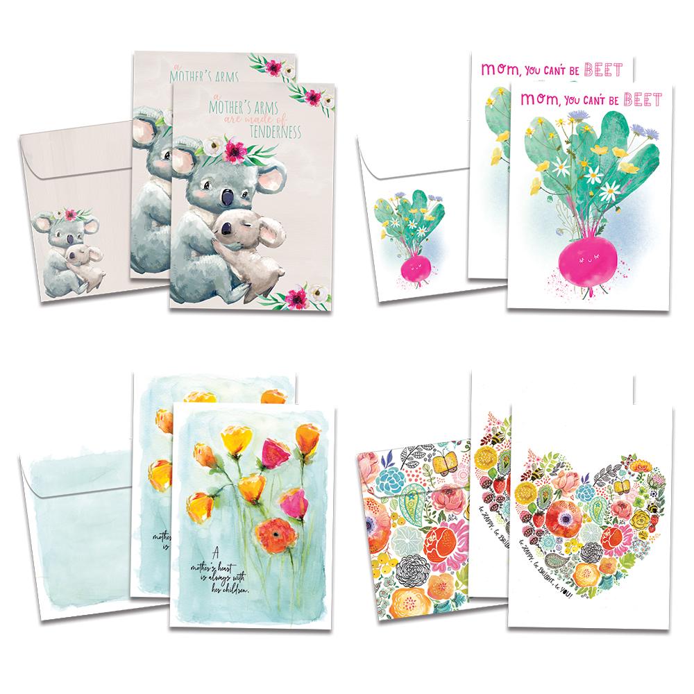Floral Watercolors Mother's Day 8 Pack